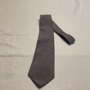 New with tag Brooks Brothers checked silk/cotton tie black/white